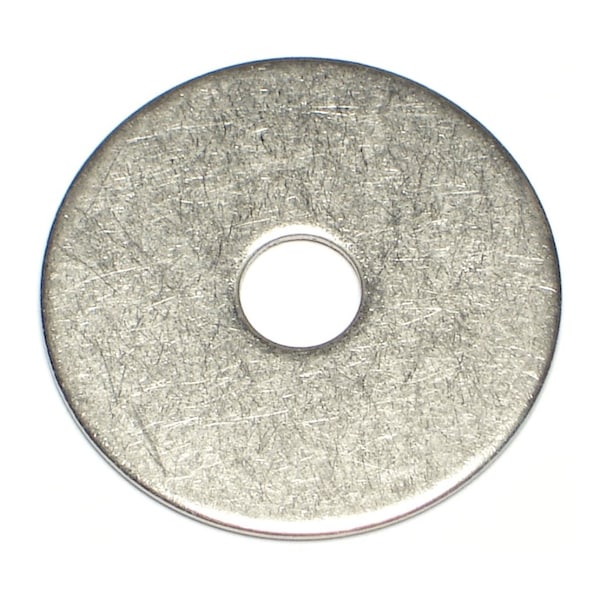 Midwest Fastener Fender Washer, For Screw Size #14 , 18-8 Stainless Steel Plain Finish, 100 PK 07579 - main